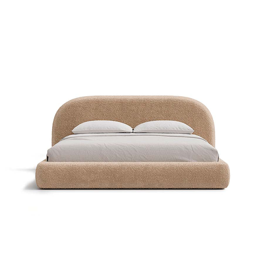 Aria Bed with Sculptural Curved Headboard