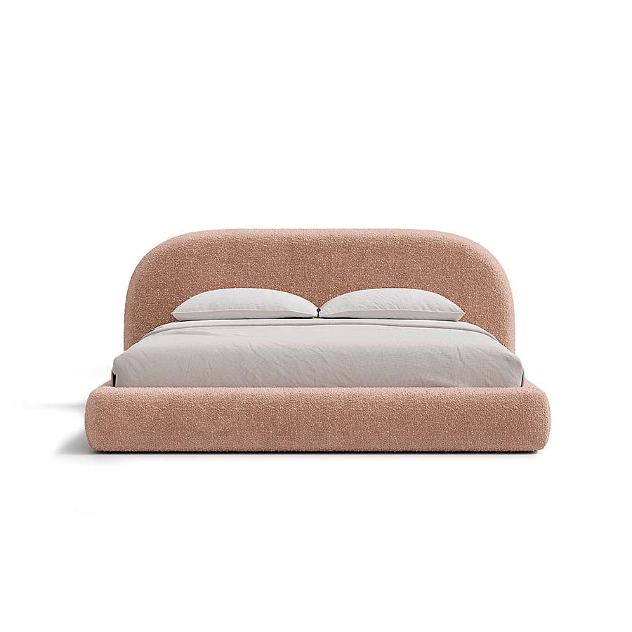 Aria Bed with Sculptural Curved Headboard
