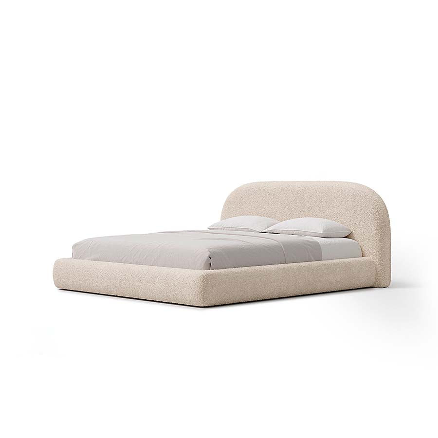 Aria Bed with Sculptural Curved Headboard