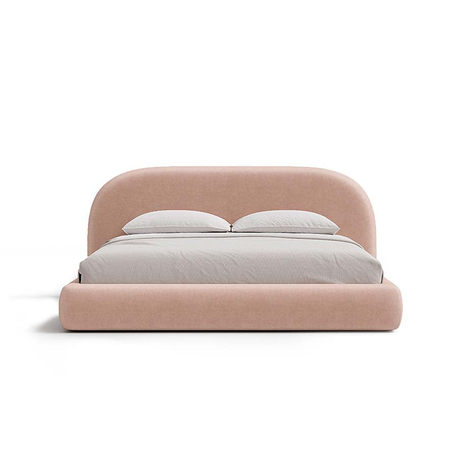 Aria Bed with Sculptural Curved Headboard