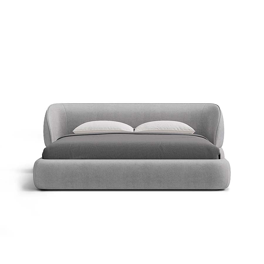 Carla Bed with Modern Curved Headboard