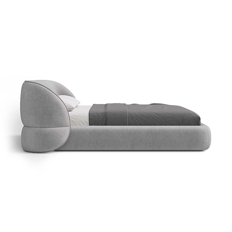 Carla Bed with Modern Curved Headboard