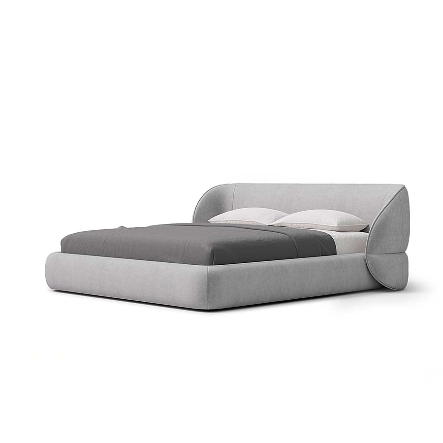 Carla Bed with Modern Curved Headboard