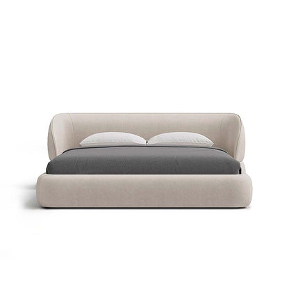 Carla Bed with Modern Curved Headboard