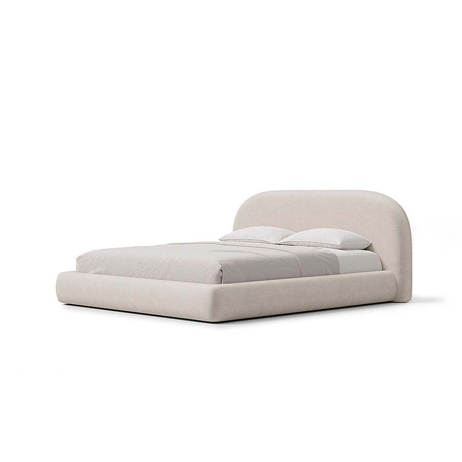 Aria Bed with Sculptural Curved Headboard