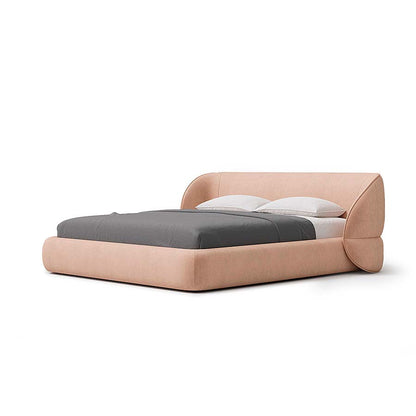 Carla Bed with Modern Curved Headboard