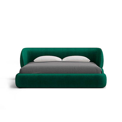 Carla Bed with Modern Curved Headboard