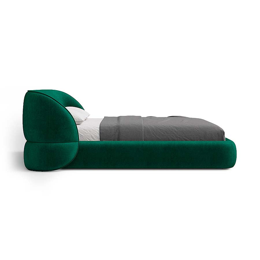 Carla Bed with Modern Curved Headboard