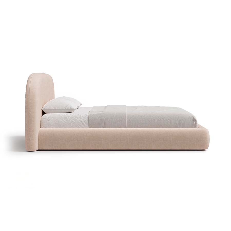 Aria Bed with Sculptural Curved Headboard