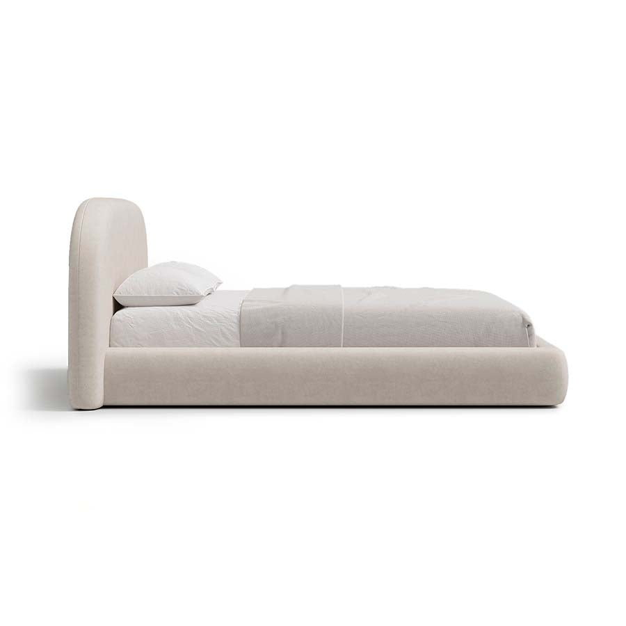 Aria Bed with Sculptural Curved Headboard