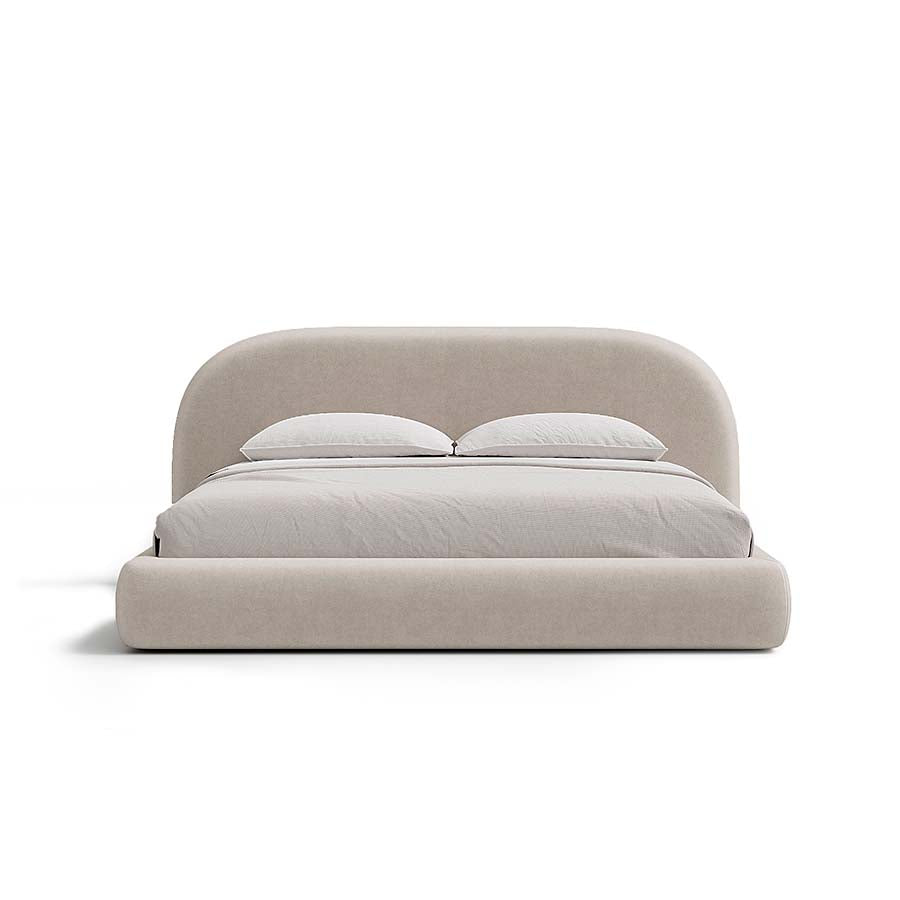Aria Bed with Sculptural Curved Headboard