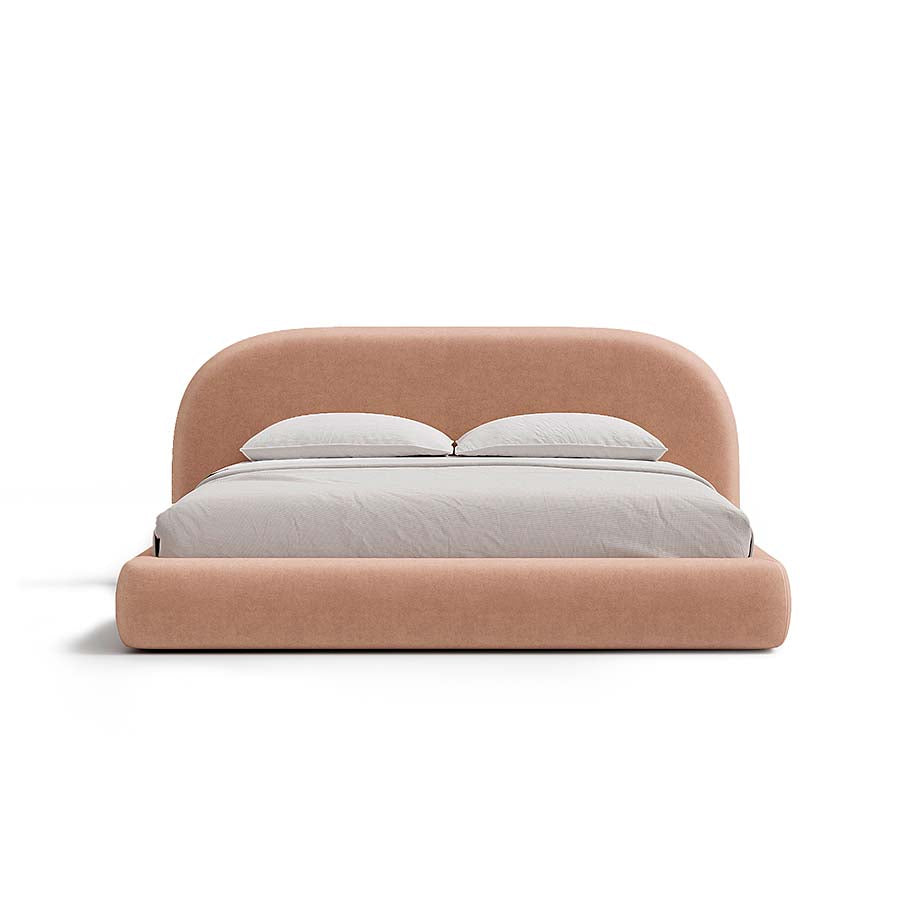 Aria Bed with Sculptural Curved Headboard