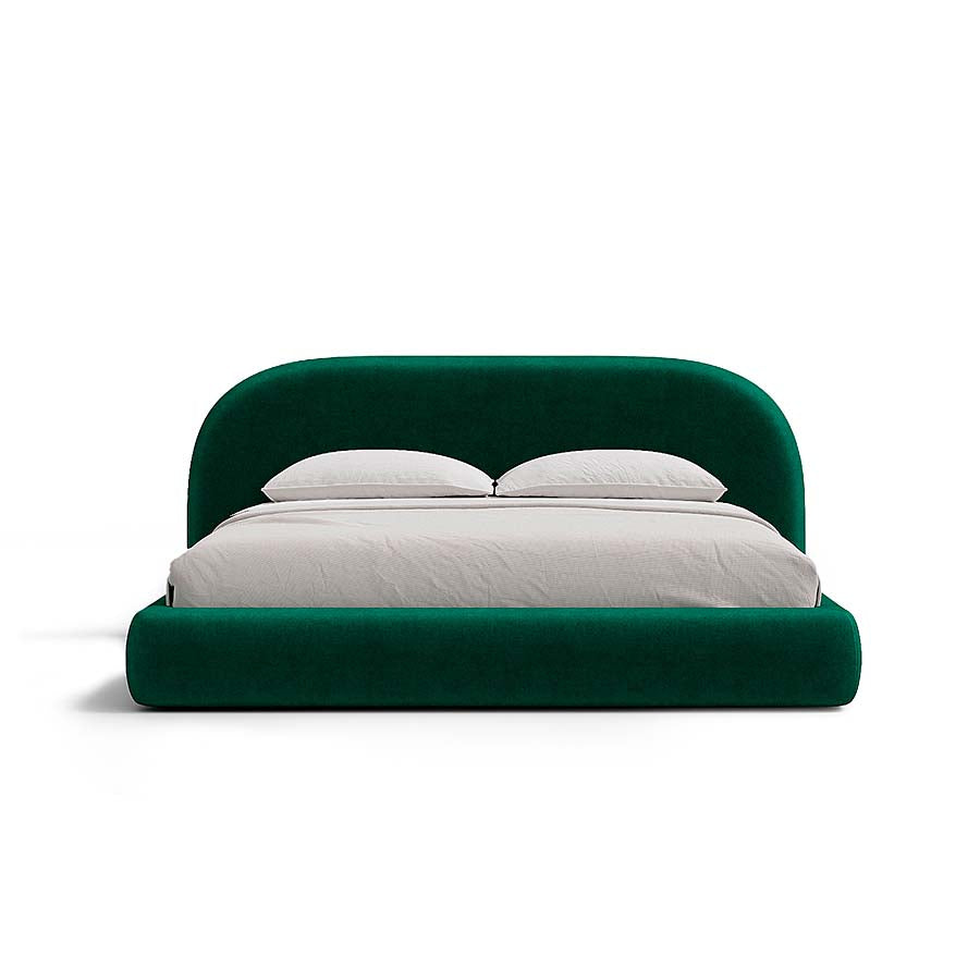 Aria Bed with Sculptural Curved Headboard