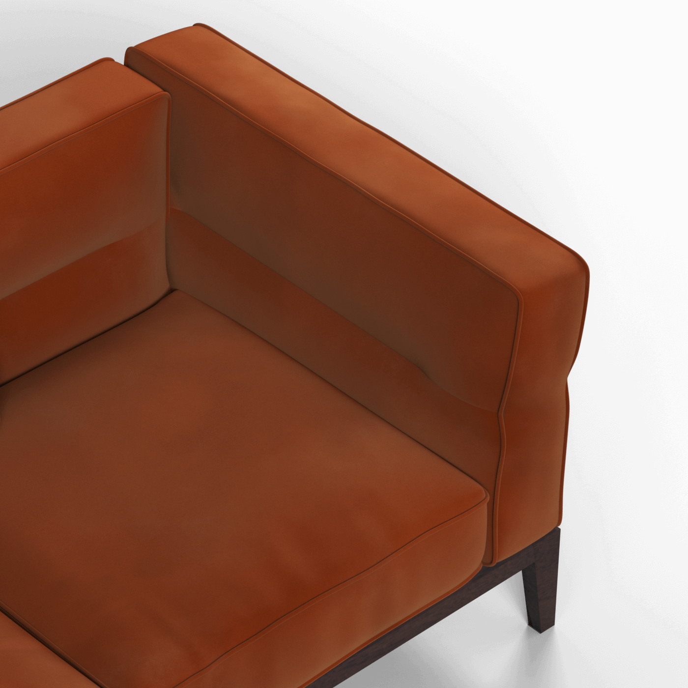 Canapé Regent en tissu d'ameublement sur mesure