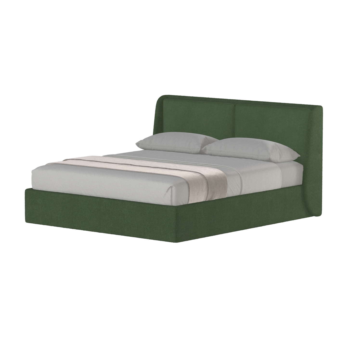 Ruby Upholstered Double Bed in Premium Fabric