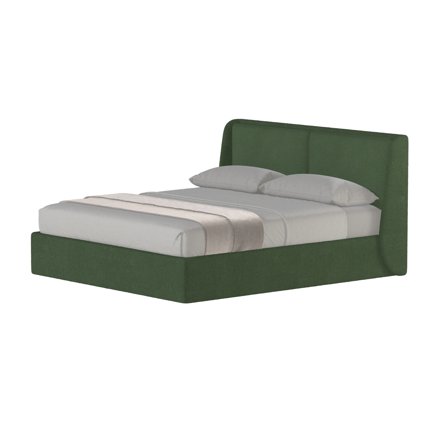Ruby Upholstered Double Bed in Premium Fabric