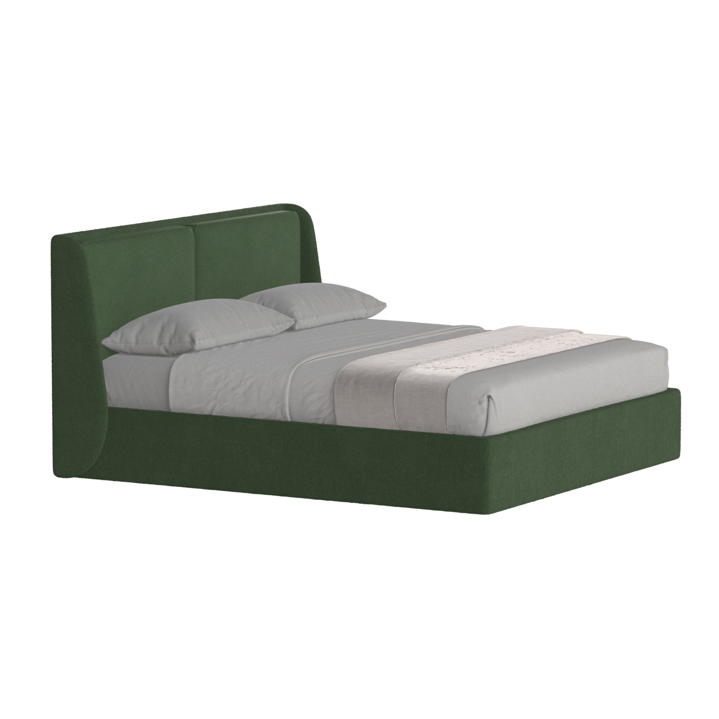 Ruby Upholstered Double Bed in Premium Fabric
