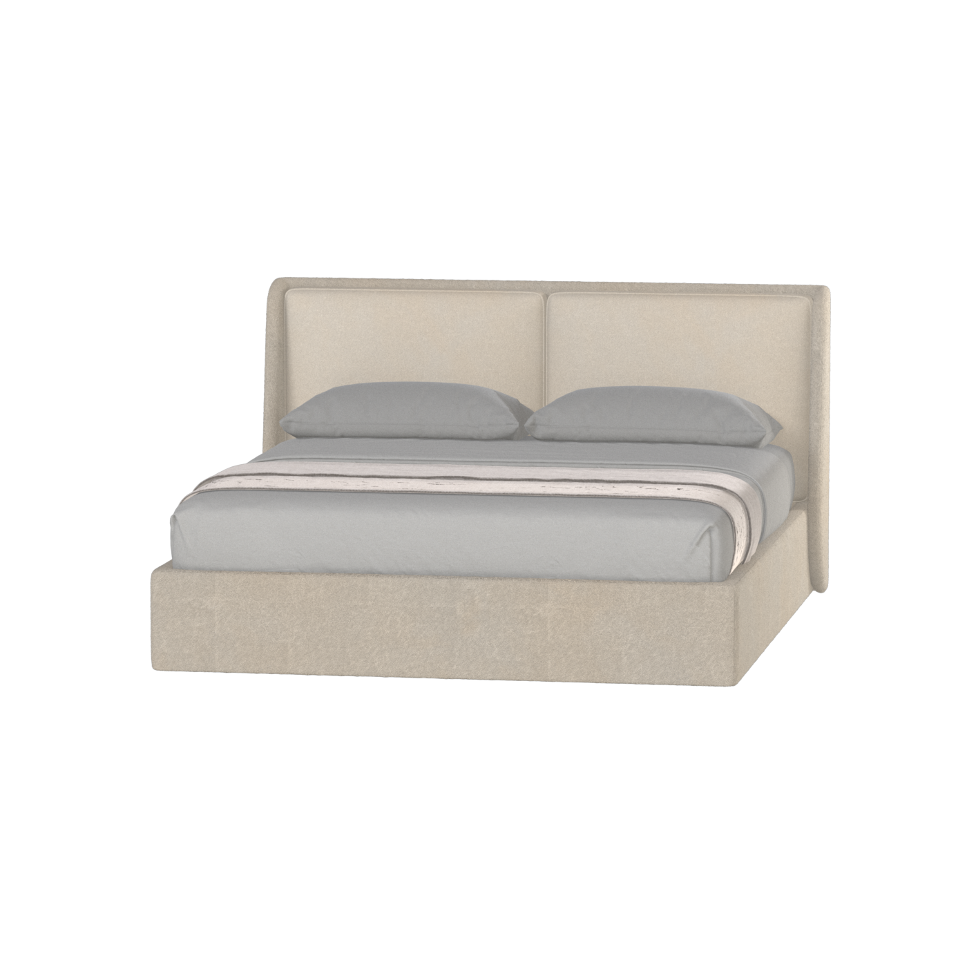 Ruby Upholstered Double Bed in Premium Fabric