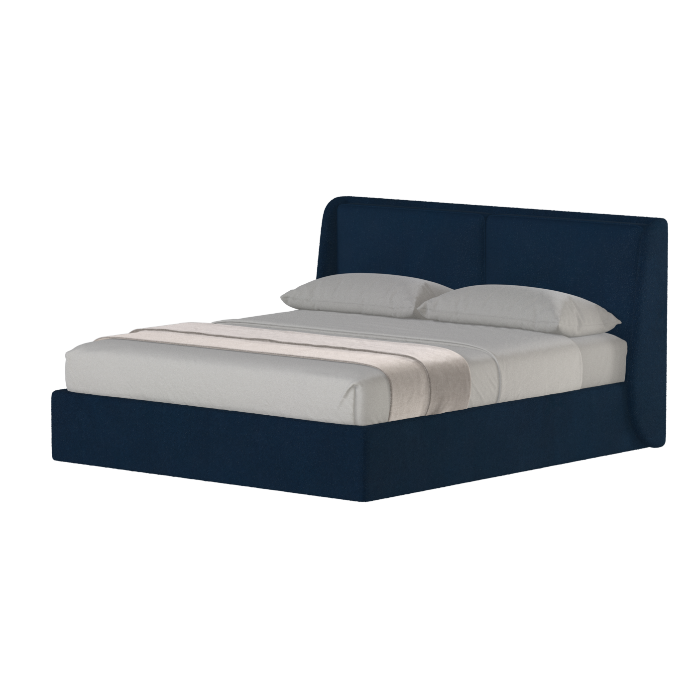 Ruby Upholstered Double Bed in Premium Fabric