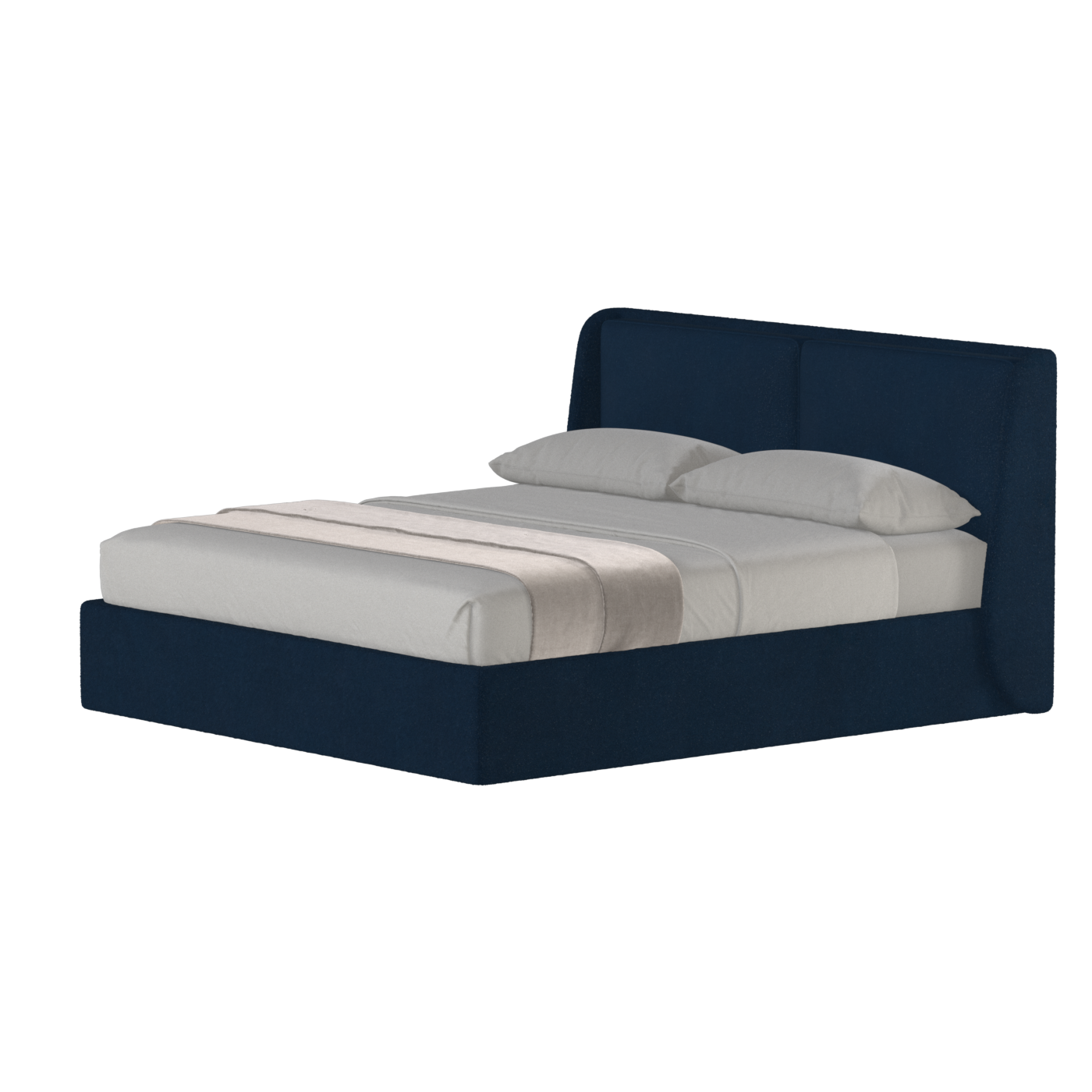 Ruby Upholstered Double Bed in Premium Fabric