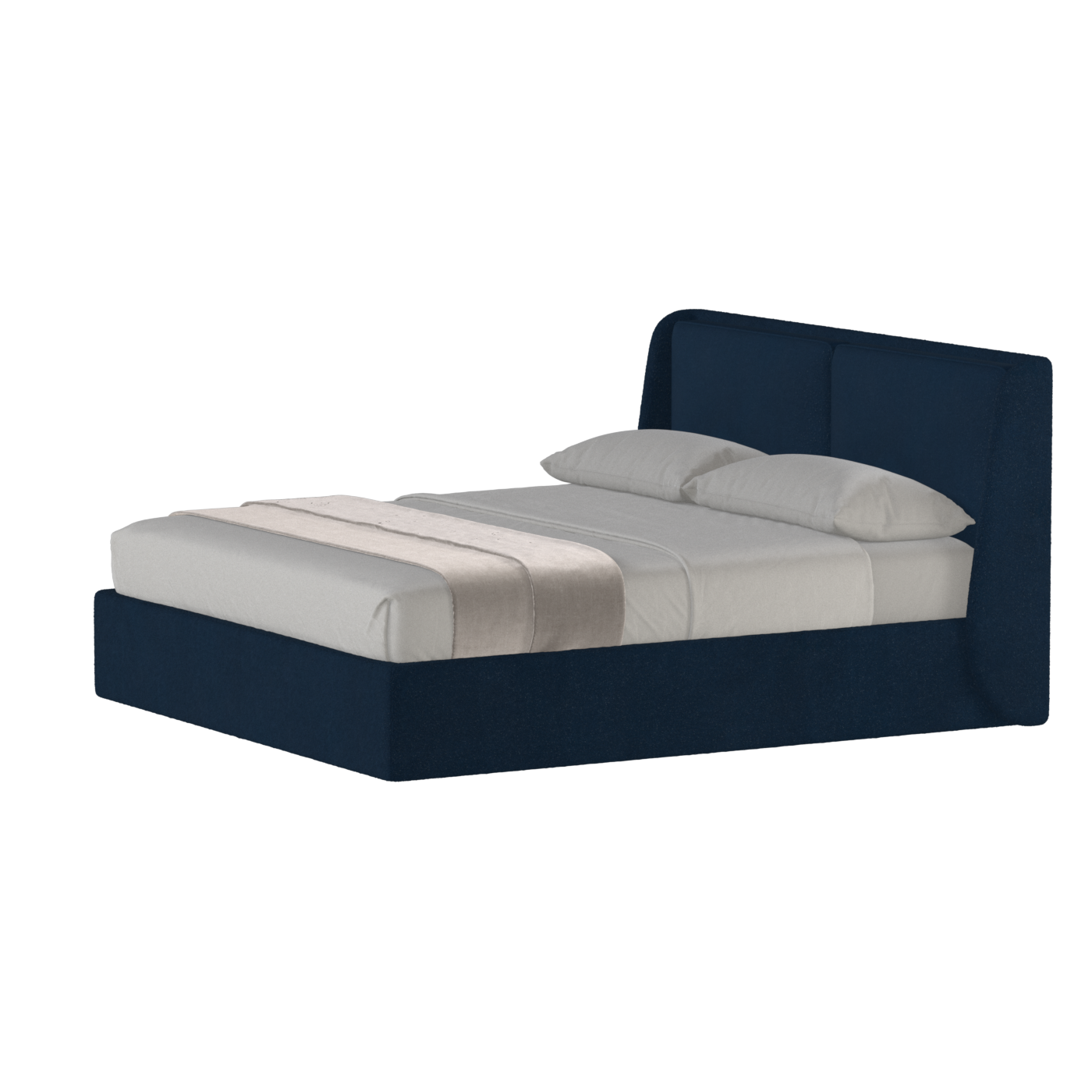 Ruby Upholstered Double Bed in Premium Fabric
