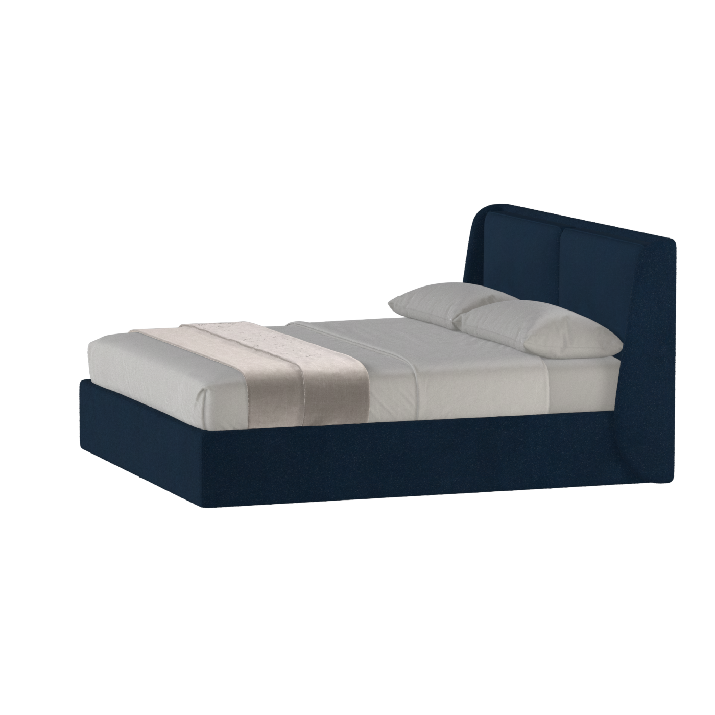 Ruby Upholstered Double Bed in Premium Fabric