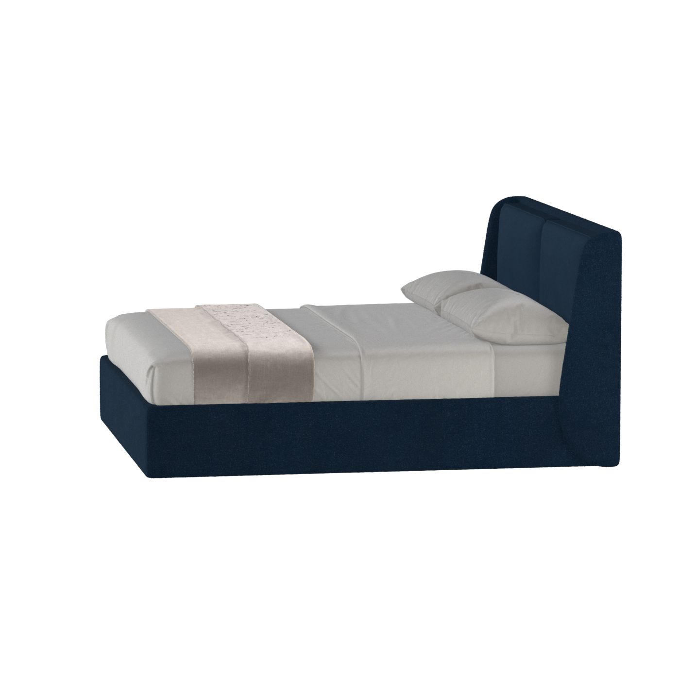 Ruby Upholstered Double Bed in Premium Fabric
