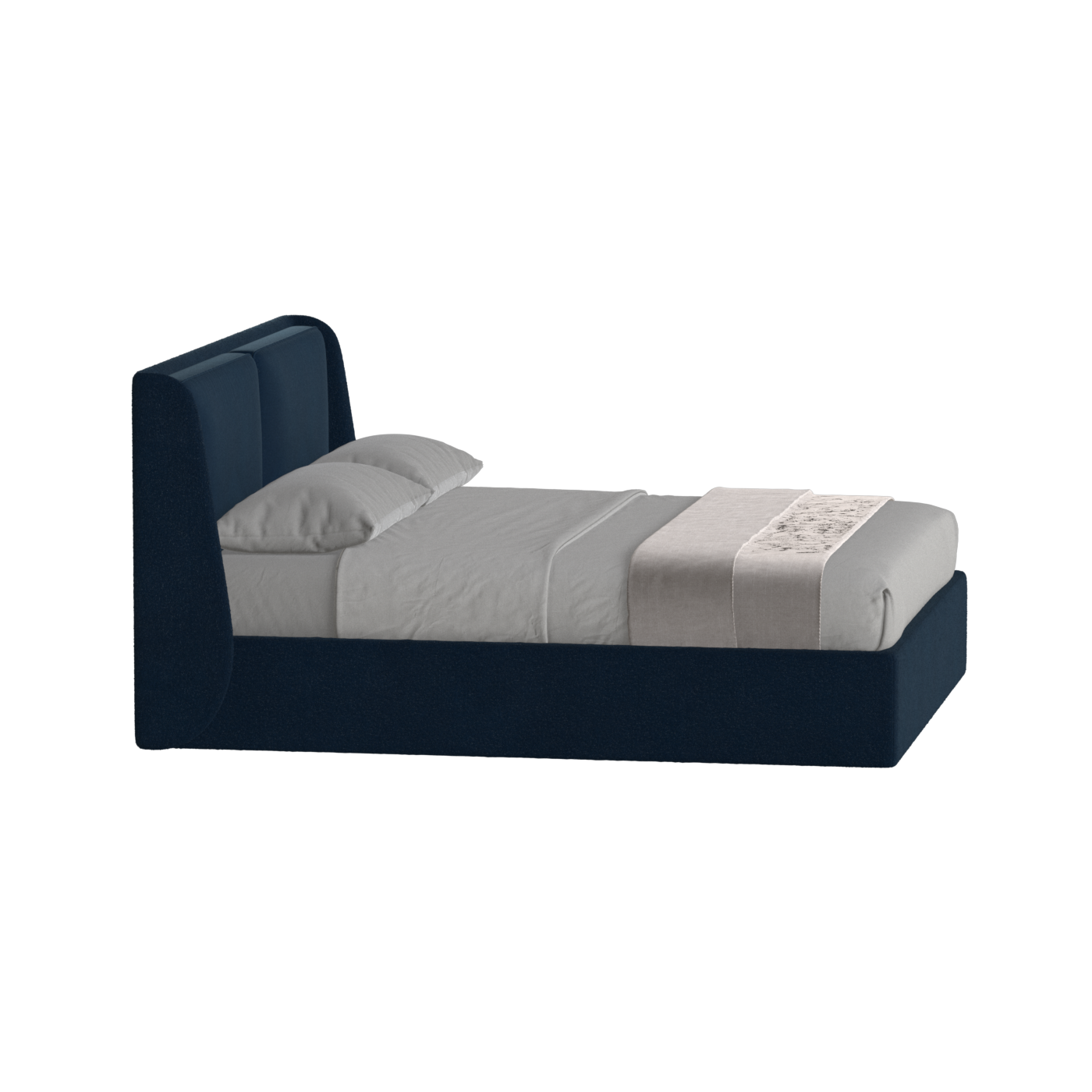 Ruby Upholstered Double Bed in Premium Fabric