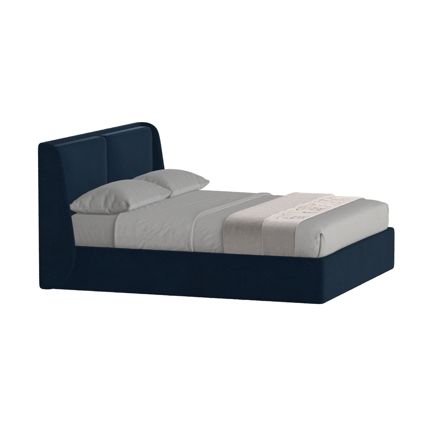 Ruby Upholstered Double Bed in Premium Fabric