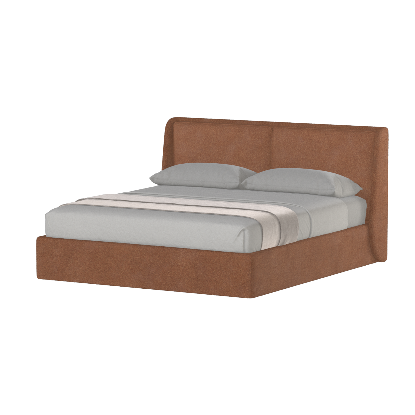 Ruby Upholstered Double Bed in Premium Fabric
