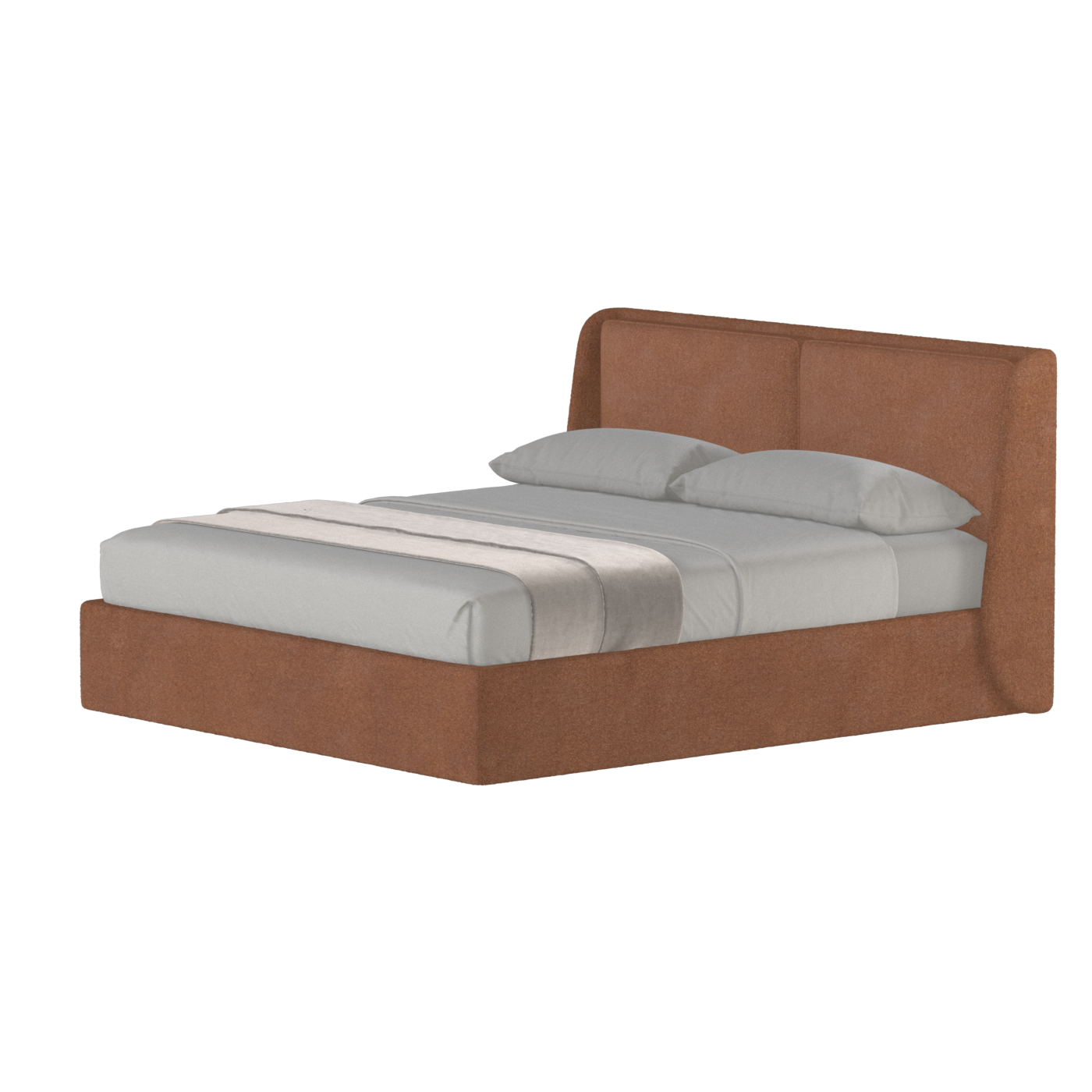 Ruby Upholstered Double Bed in Premium Fabric