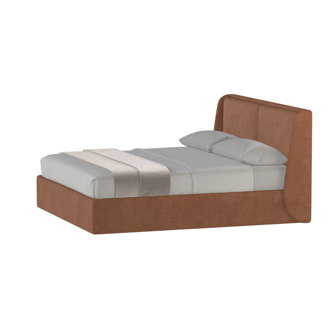 Ruby Upholstered Double Bed in Premium Fabric