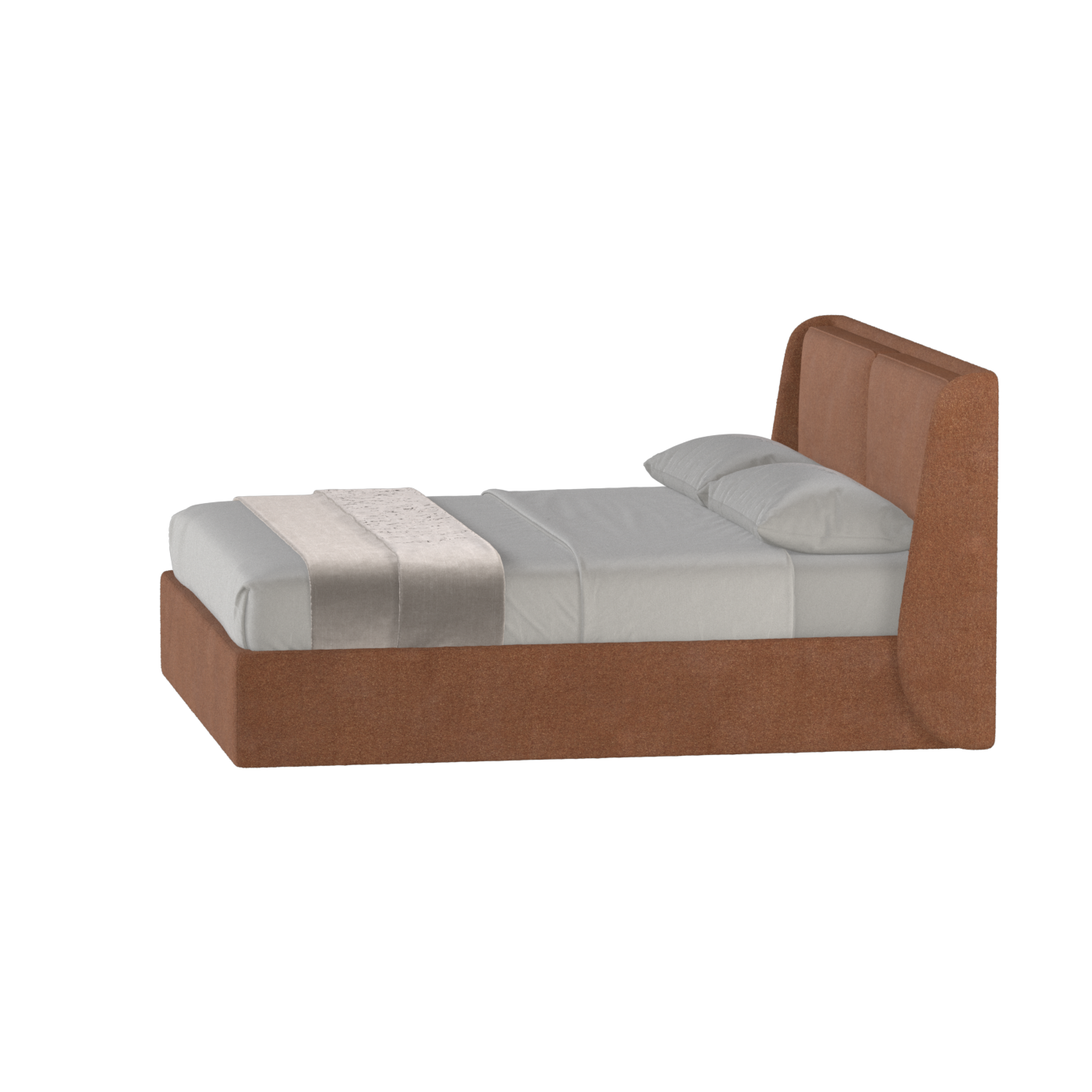 Ruby Upholstered Double Bed in Premium Fabric