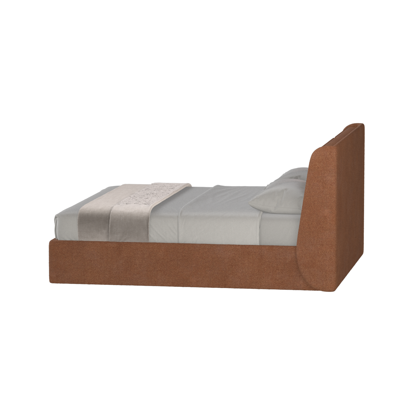 Ruby Upholstered Double Bed in Premium Fabric