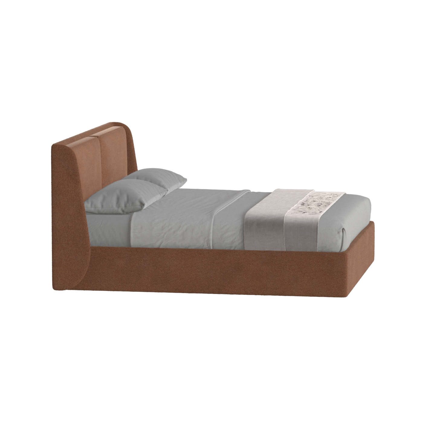 Ruby Upholstered Double Bed in Premium Fabric
