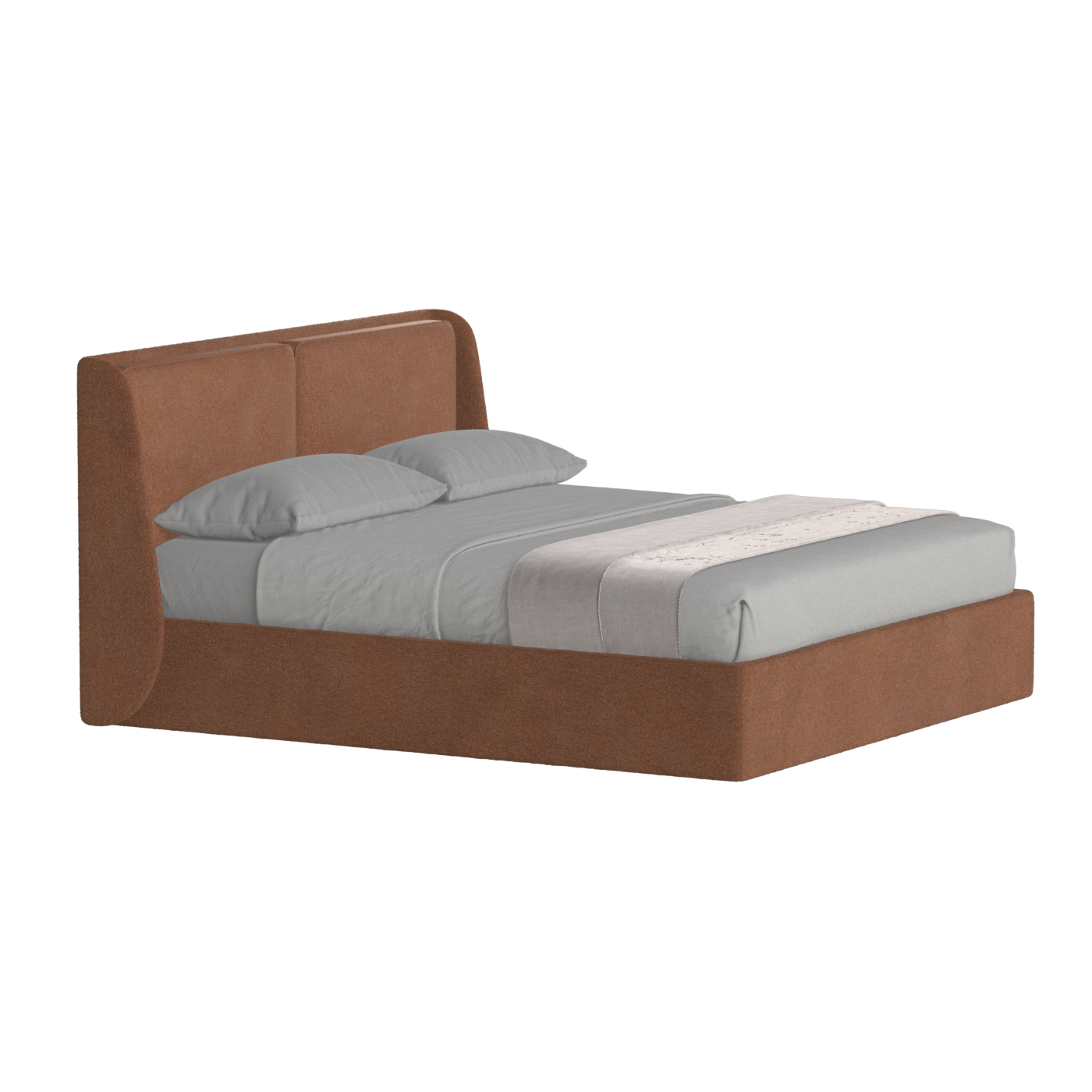 Ruby Upholstered Double Bed in Premium Fabric