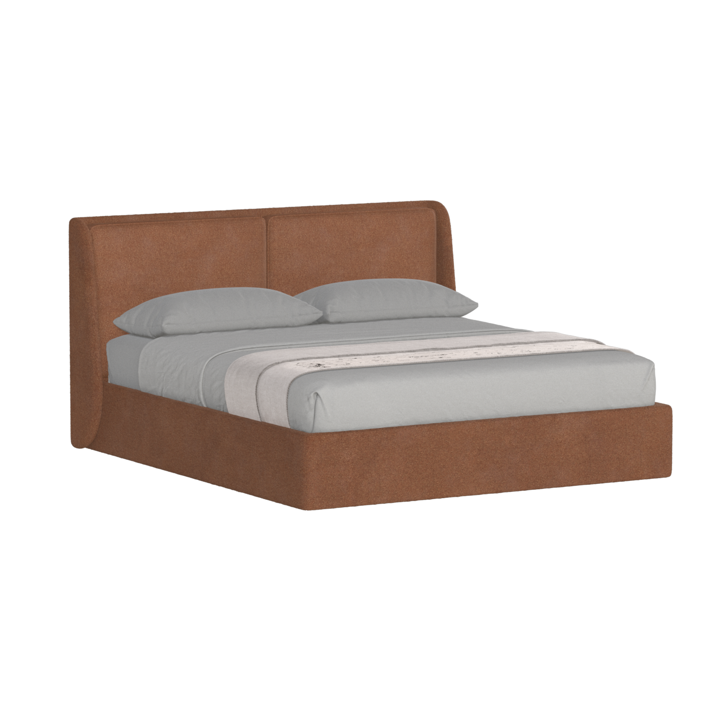 Ruby Upholstered Double Bed in Premium Fabric