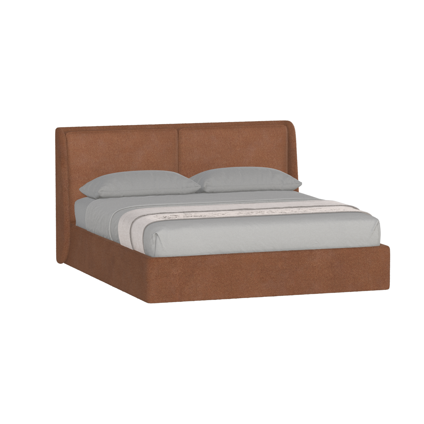 Ruby Upholstered Double Bed in Premium Fabric