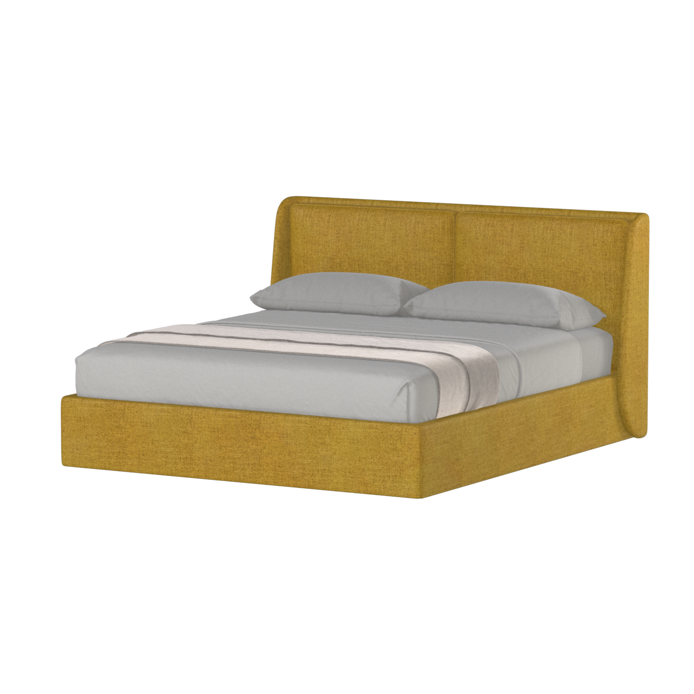 Ruby Upholstered Double Bed in Premium Fabric