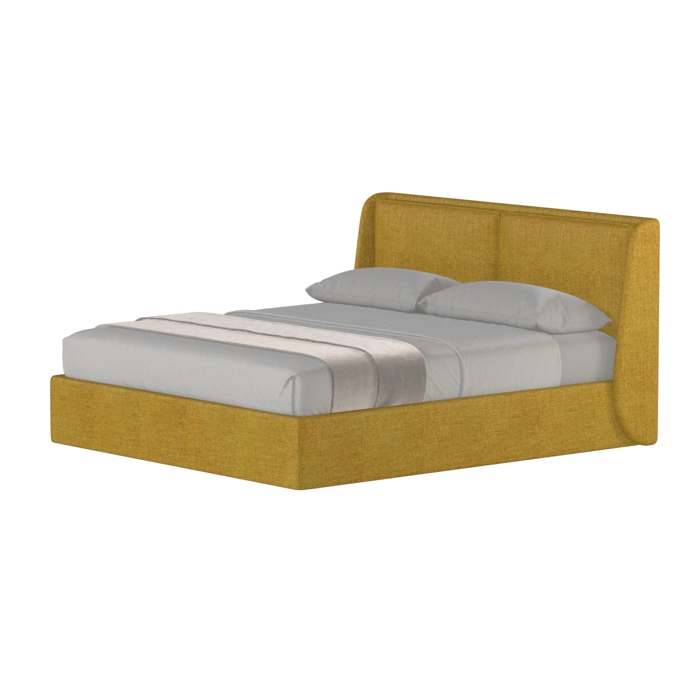 Ruby Upholstered Double Bed in Premium Fabric