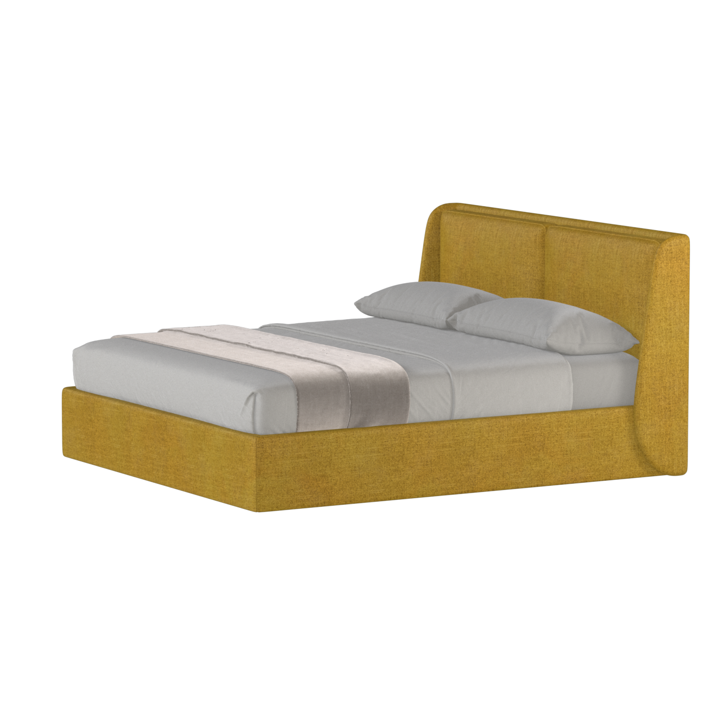 Ruby Upholstered Double Bed in Premium Fabric