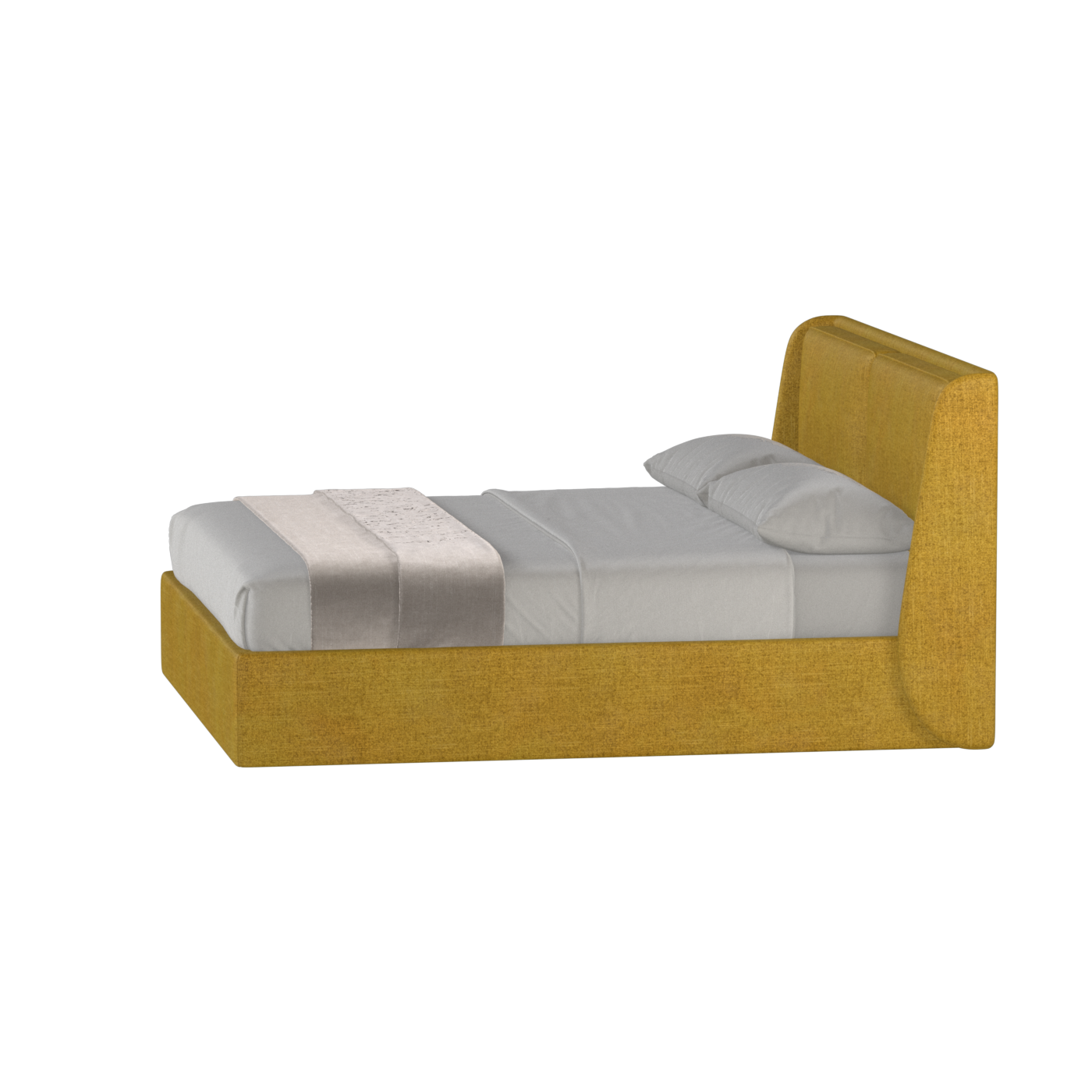 Ruby Upholstered Double Bed in Premium Fabric