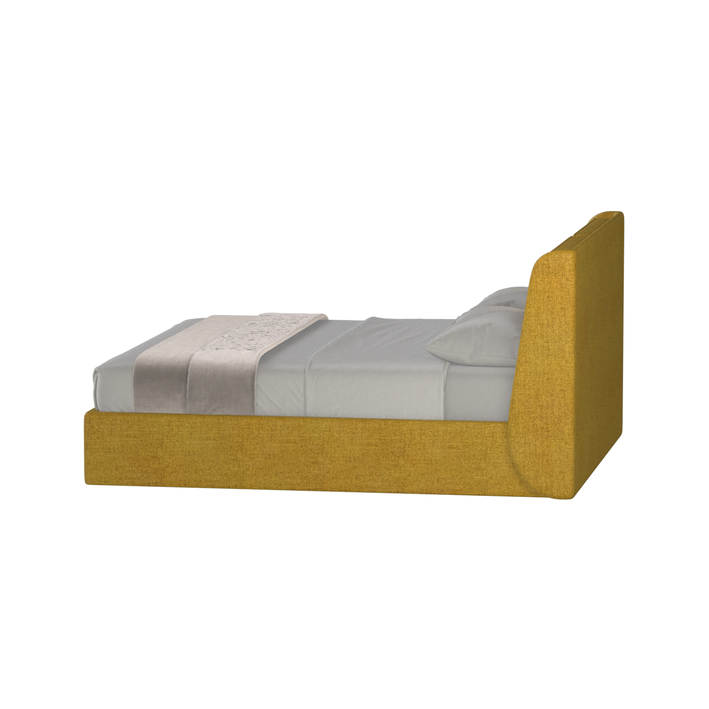 Ruby Upholstered Double Bed in Premium Fabric