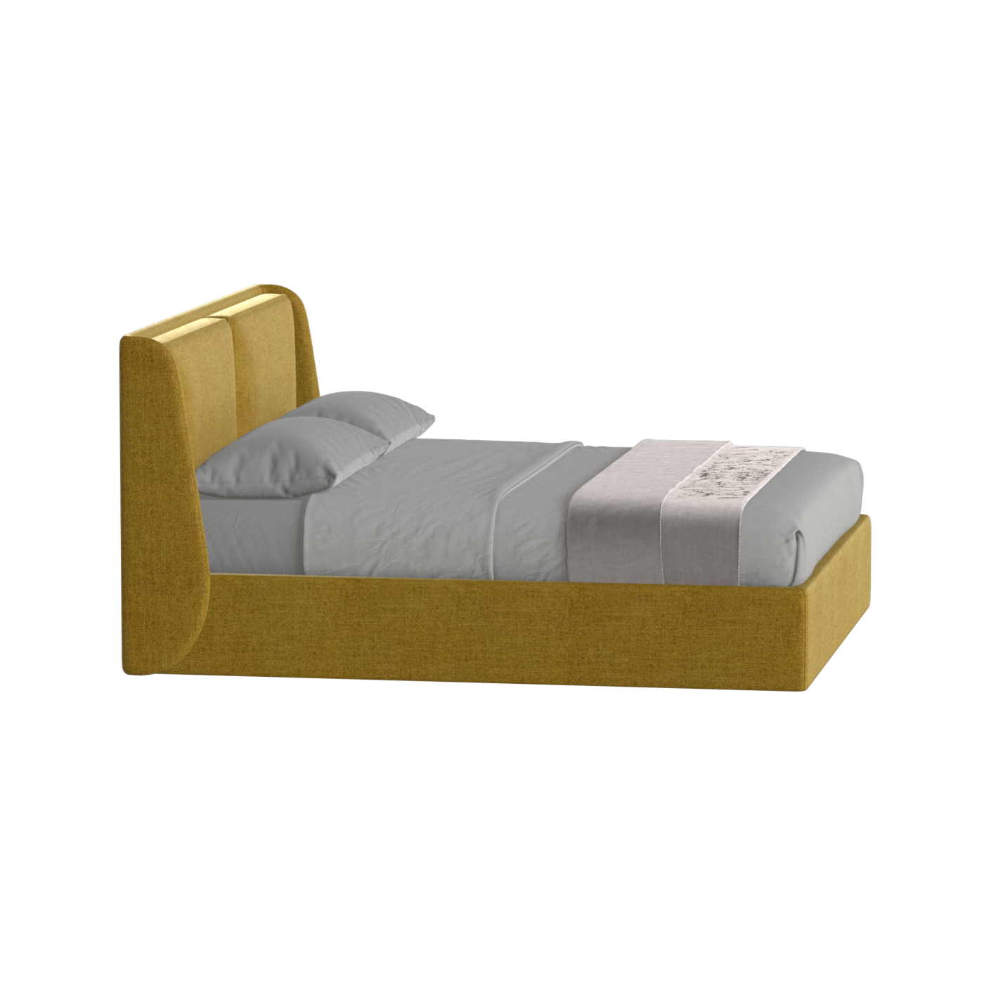 Ruby Upholstered Double Bed in Premium Fabric