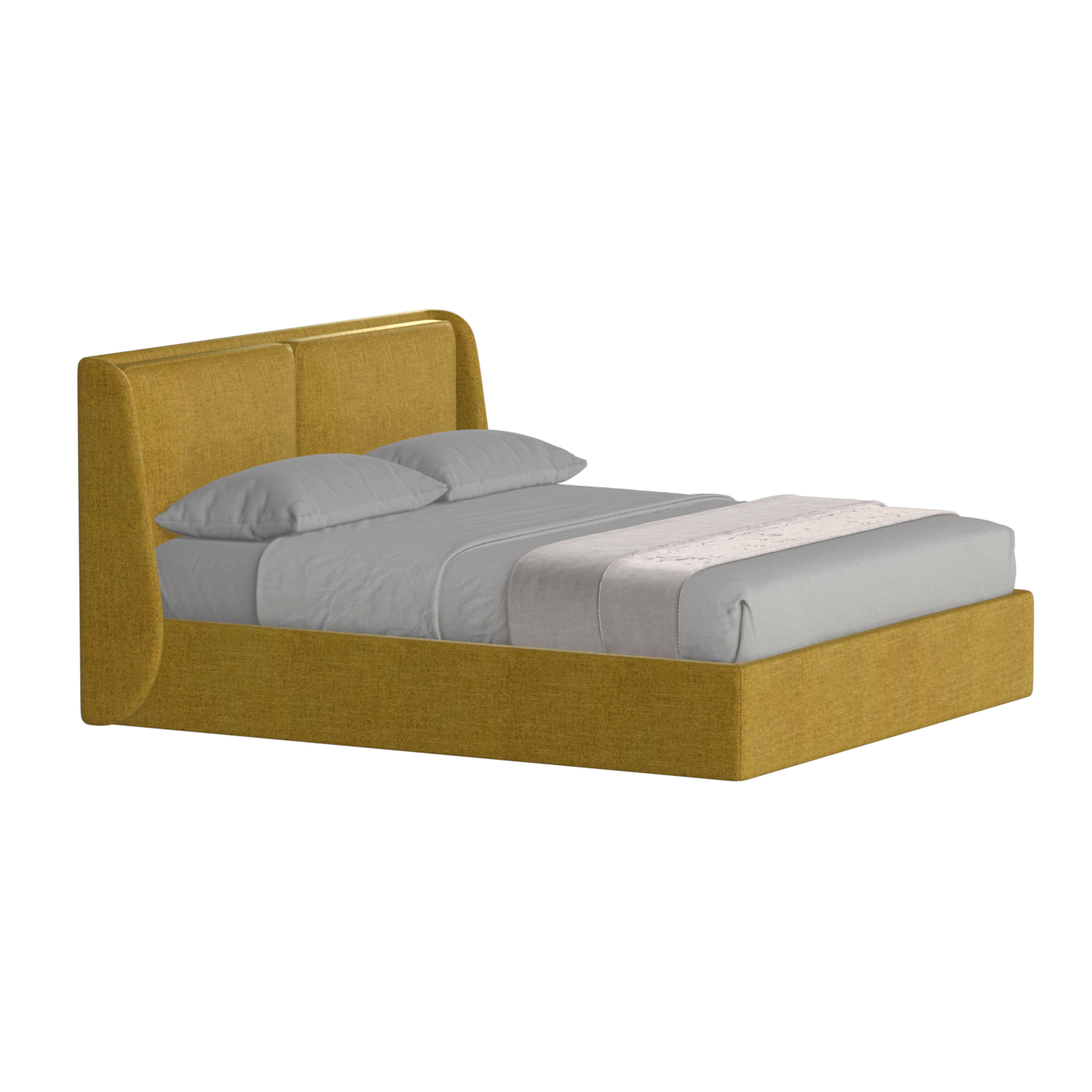 Ruby Upholstered Double Bed in Premium Fabric