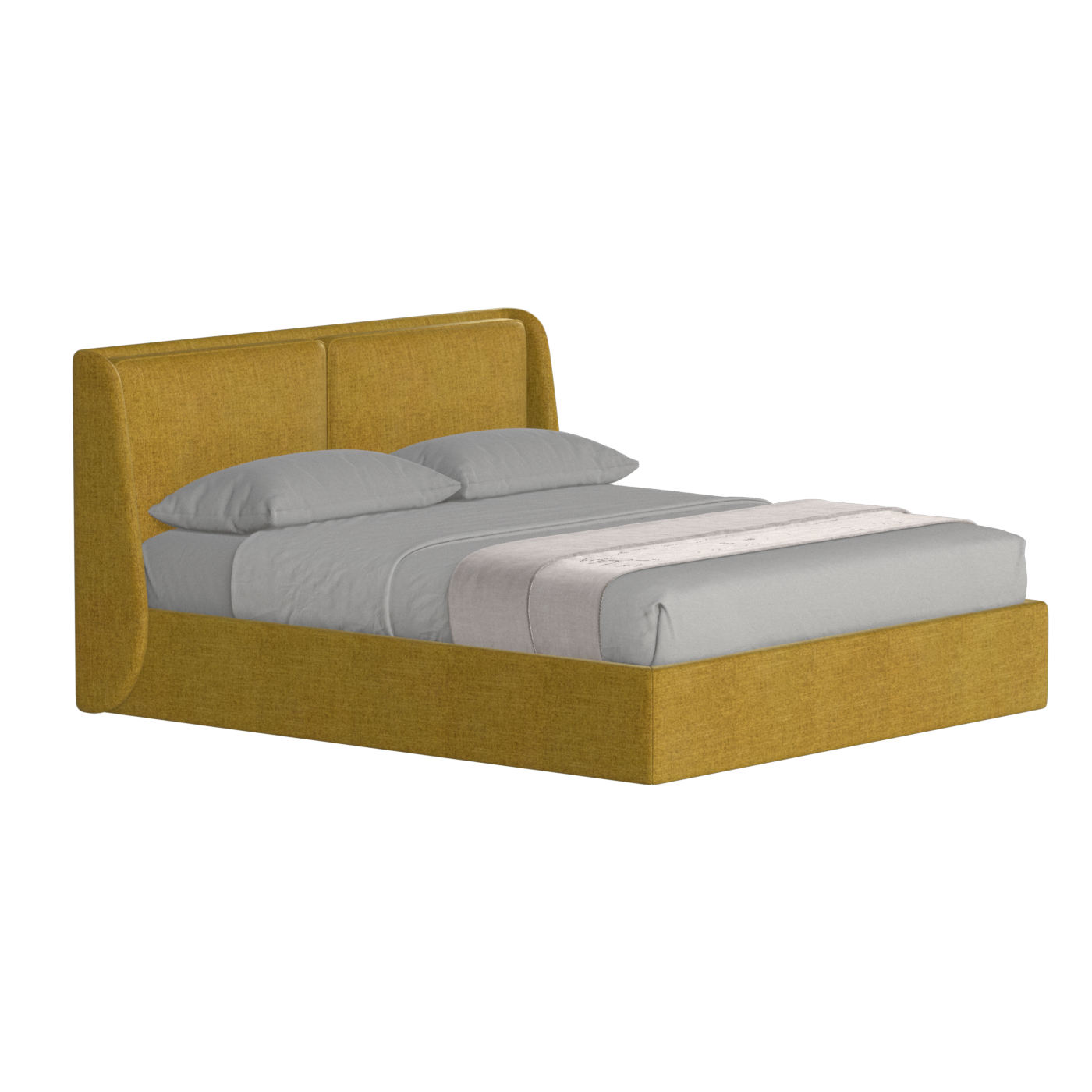 Ruby Upholstered Double Bed in Premium Fabric