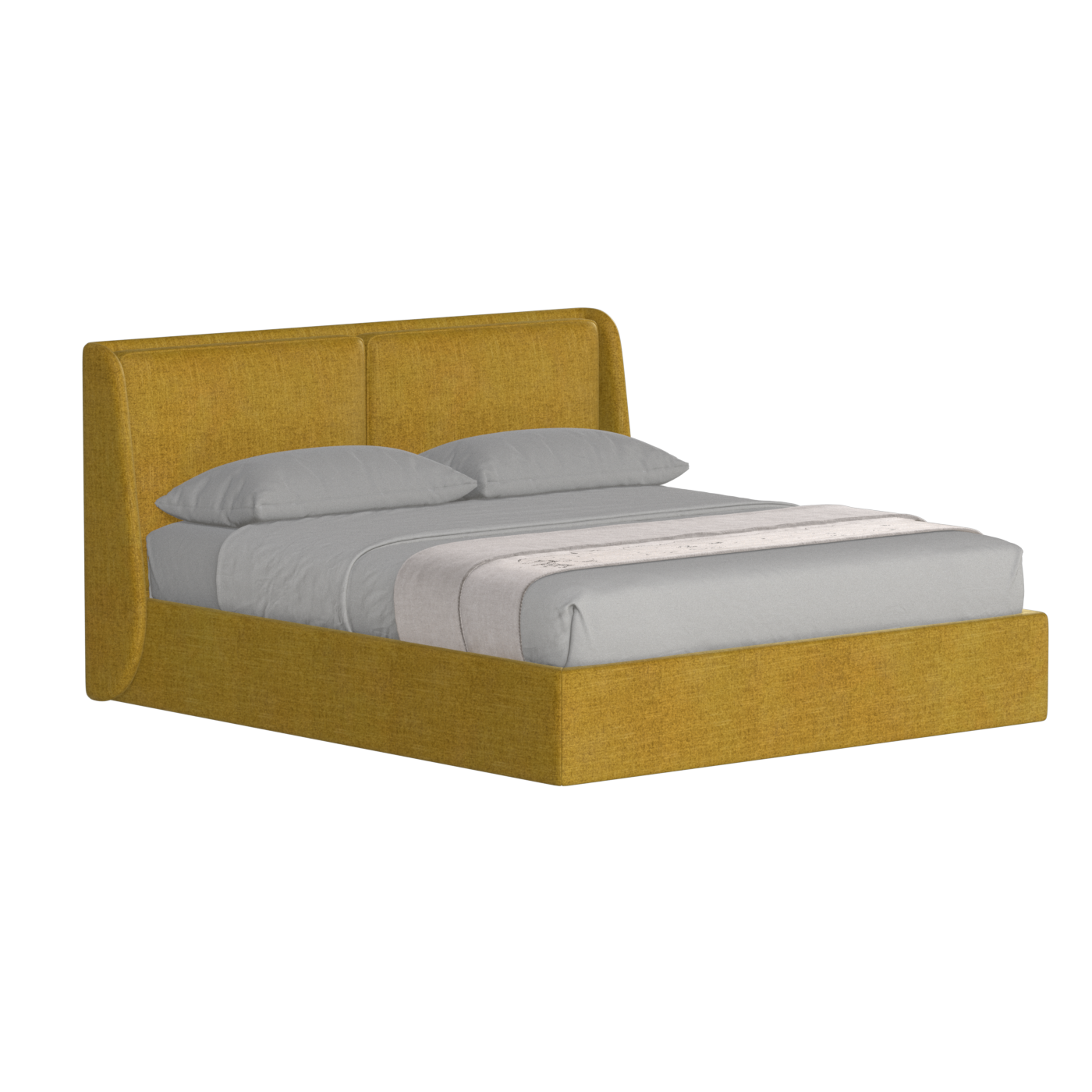 Ruby Upholstered Double Bed in Premium Fabric
