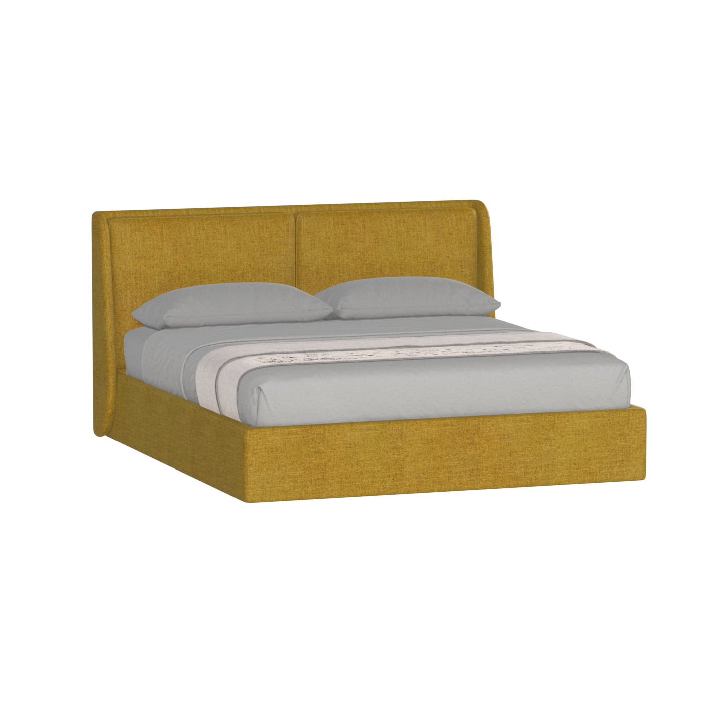 Ruby Upholstered Double Bed in Premium Fabric