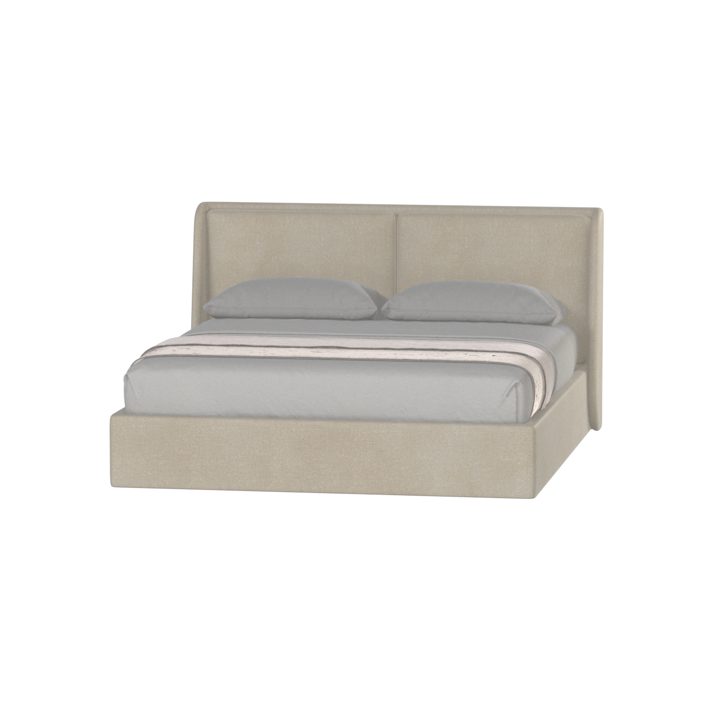 Ruby Upholstered Double Bed in Premium Fabric