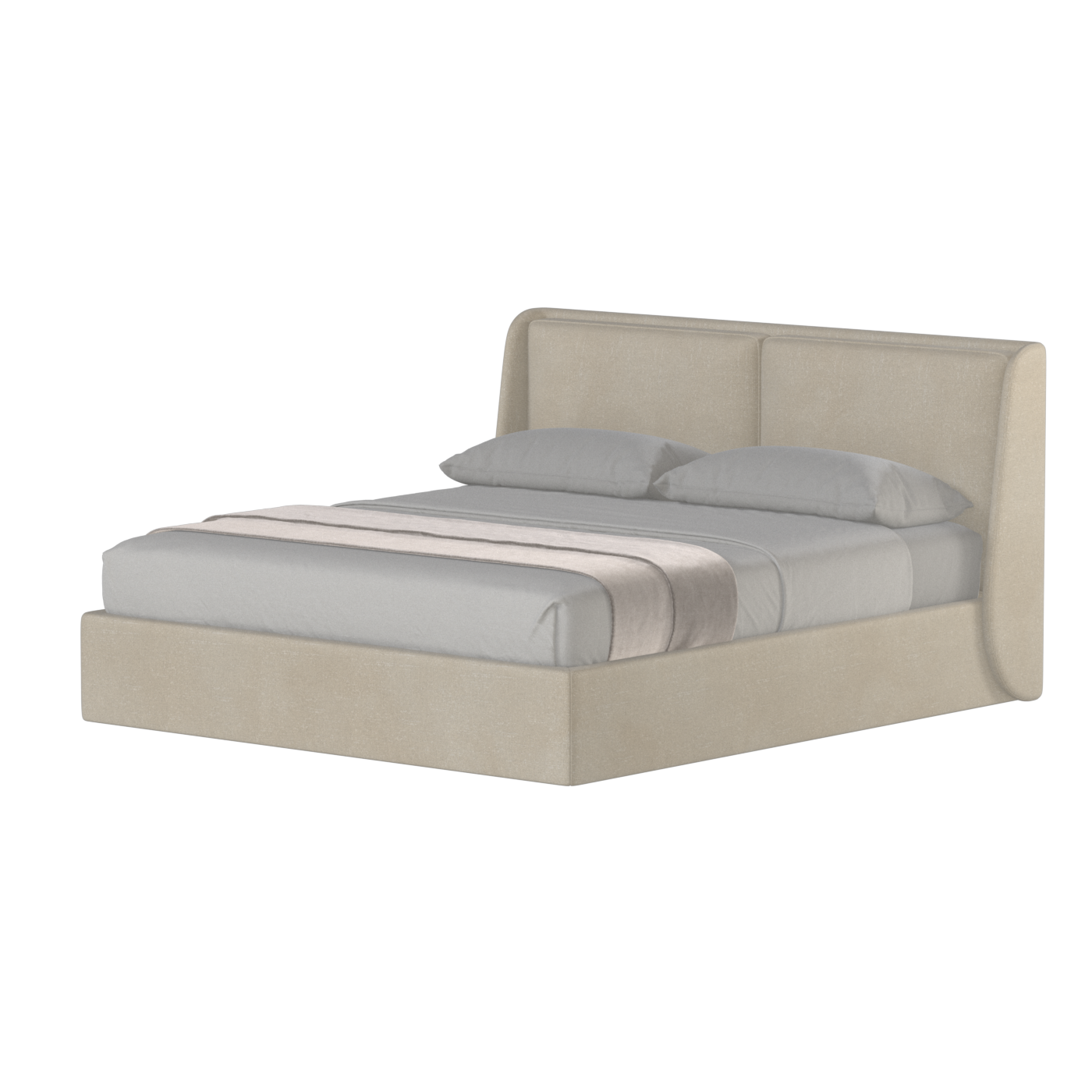 Ruby Upholstered Double Bed in Premium Fabric